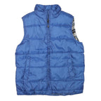 WEATHER REPORT Mens Blue Polyester Blend Quilted Jacket S Lightweight Puffer