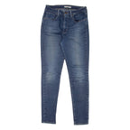 LEVI'S 721 High Rise Womens Jeans Blue Slim Skinny Stone Wash W26 L30