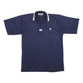 FILA Mens Navy Blue Polo Shirt L Cotton Blend Short Sleeve Classic Logo