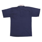 FILA Mens Navy Blue Polo Shirt L Cotton Blend Short Sleeve Classic Logo