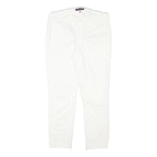 TOMMY HILFIGER Womens Slim White Denim Jeans Cotton Blend W32 L26 Zip Pockets