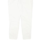 TOMMY HILFIGER Womens Slim White Denim Jeans Cotton Blend W32 L26 Zip Pockets
