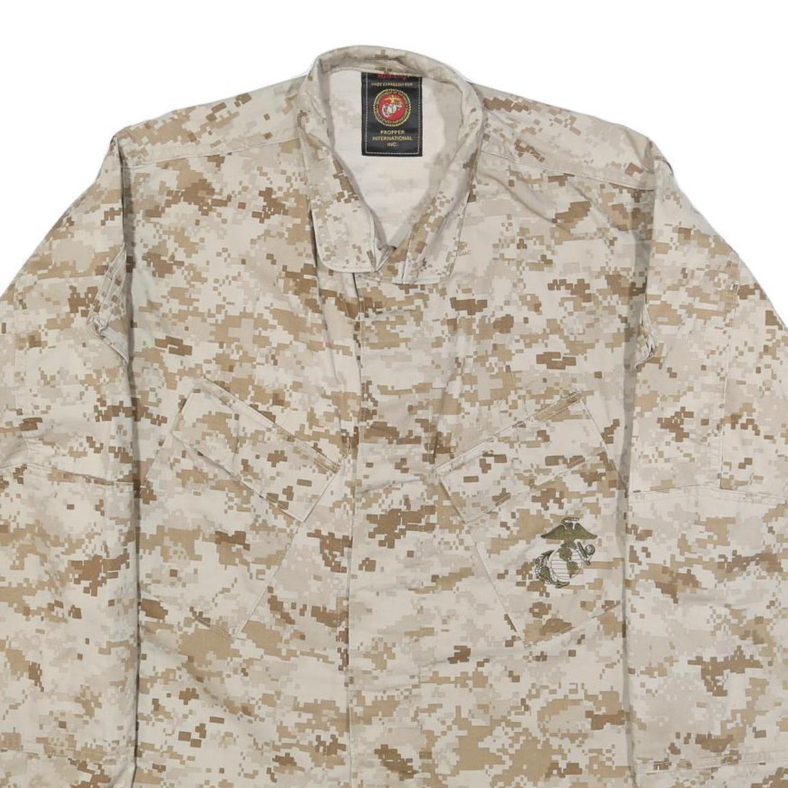 PROPPER INTERNATIONAL Mens Beige Digital Camo Military Jacket M Cotton Blend