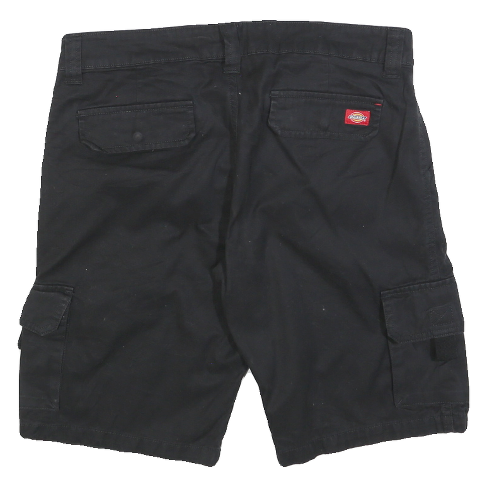 DICKIES Womens Black Cargo Cotton Blend Shorts M W32 Workwear Utility Pocket