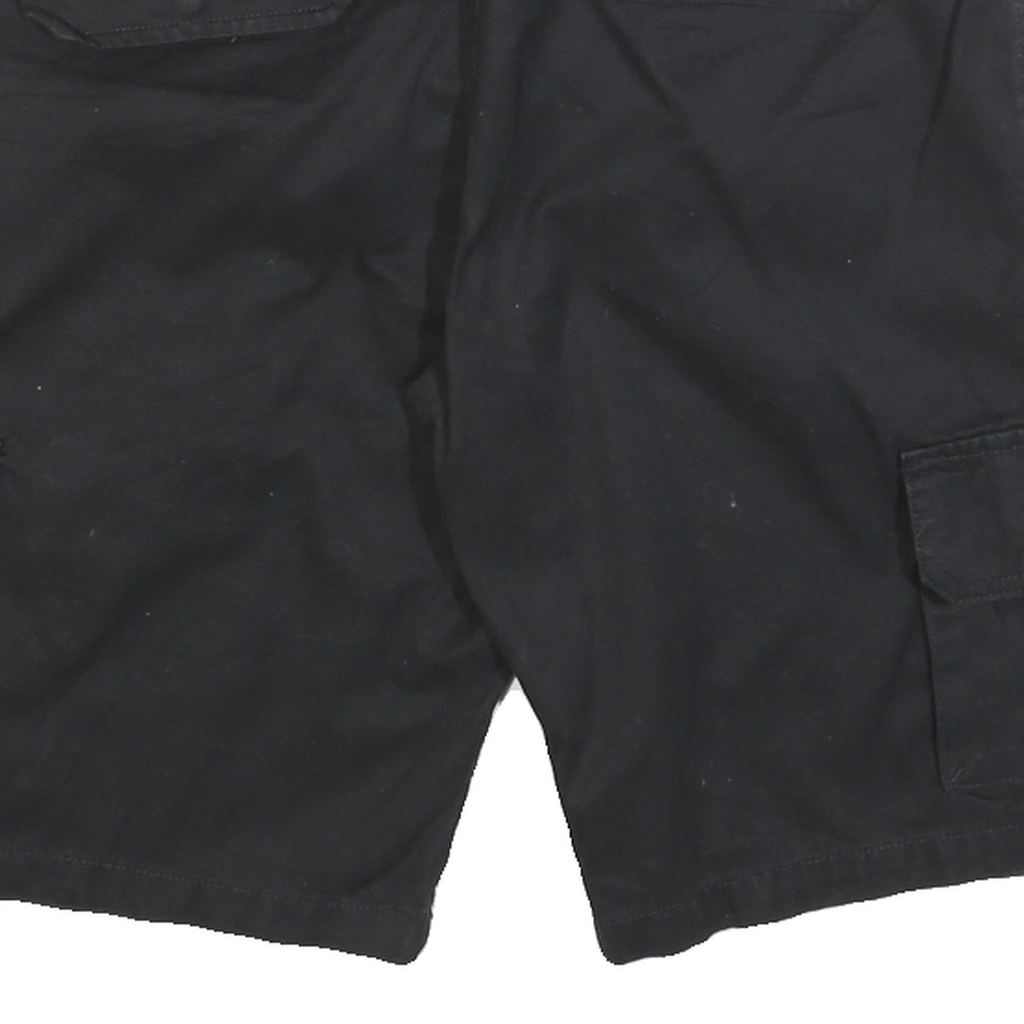 DICKIES Womens Black Cargo Cotton Blend Shorts M W32 Workwear Utility Pocket