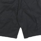 DICKIES Womens Black Cargo Cotton Blend Shorts M W32 Workwear Utility Pocket