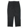 DICKIES Mens Cotton Blend Black Relaxed Cargo Trousers W36 L30 Workwear Zip