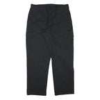 DICKIES Mens Cotton Blend Black Relaxed Cargo Trousers W36 L30 Workwear Zip