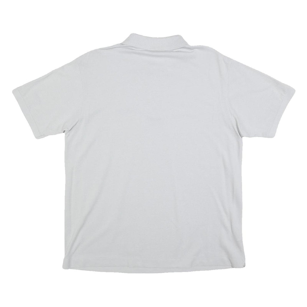 LACOSTE Mens White Short Sleeve Plain XL Cotton Blend Polo Shirt Classic