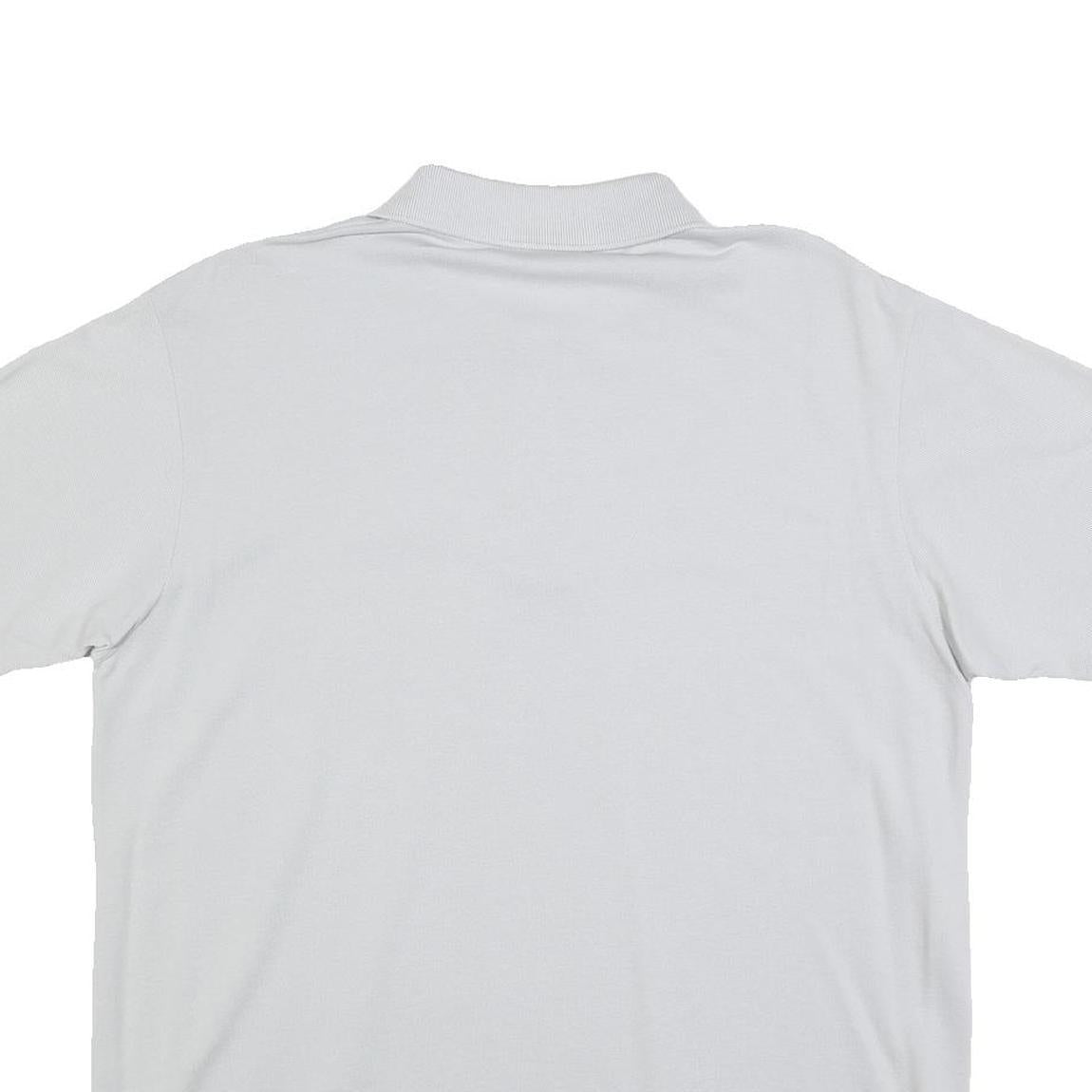 LACOSTE Mens White Short Sleeve Plain XL Cotton Blend Polo Shirt Classic