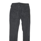 LEVI'S 473 Womens Jeans Black Slim Skinny Denim W26 L30 Stretch Zip