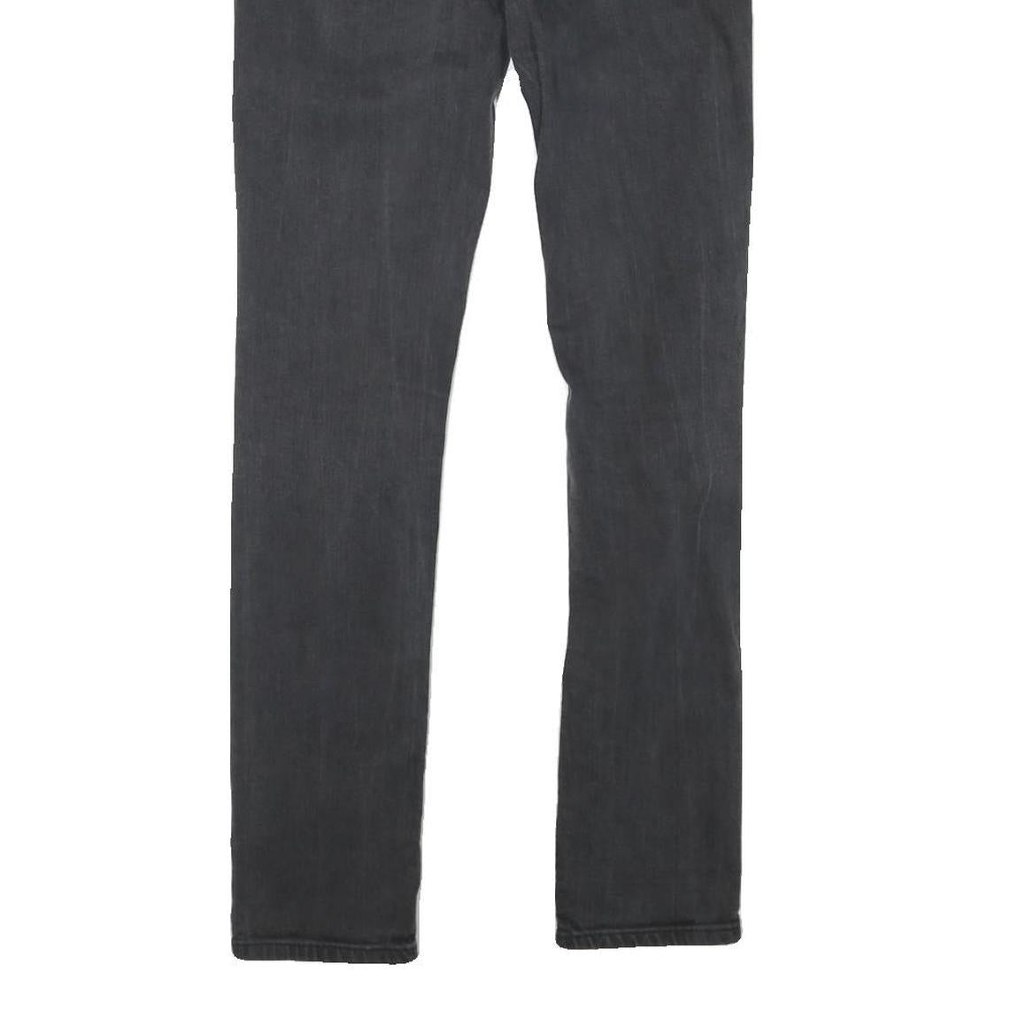 LEVI'S 473 Womens Jeans Black Slim Skinny Denim W26 L30 Stretch Zip