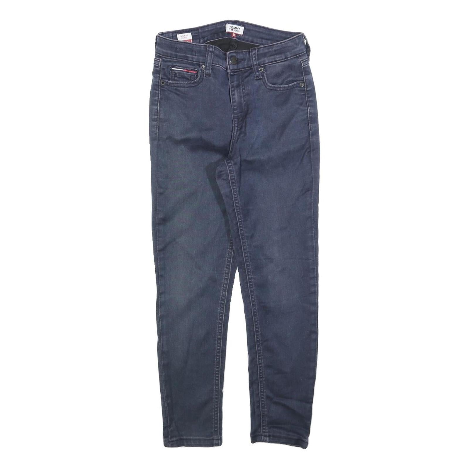 TOMMY HILFIGER Womens Jeans Slim Skinny Denim Dark W26 L24 Fashion