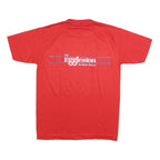 SPORTSWEAR Mens Red Tom Eggleston Political Campaign Graphic T-Shirt L Short