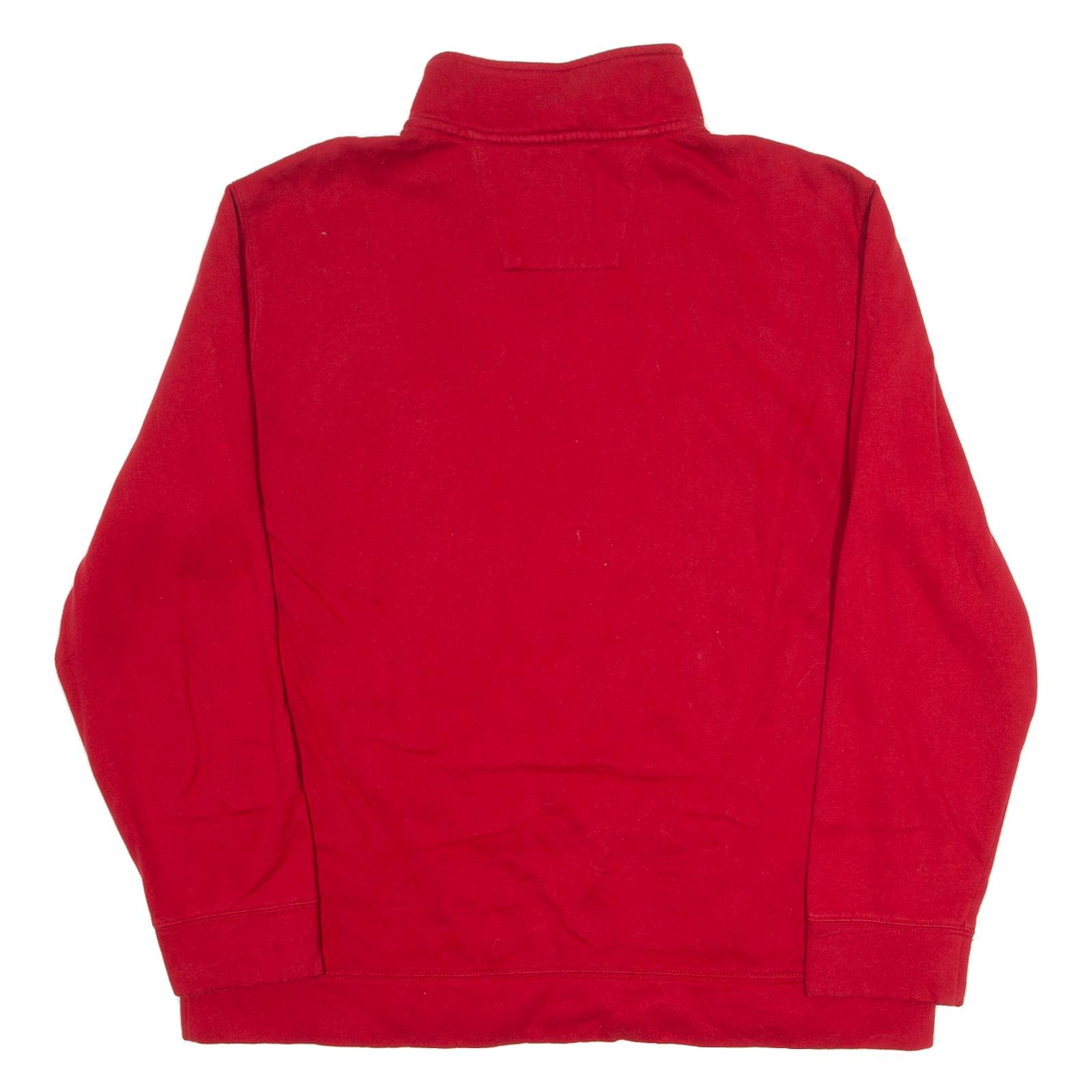 NAUTICA Mens Sweatshirt Red 1/4 Zip XL