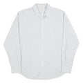 DOCKERS Mens Blue & White Check Shirt L Classic Button Down Formal Cotton