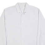 DOCKERS Mens Blue & White Check Shirt L Classic Button Down Formal Cotton
