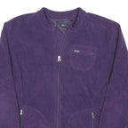 TOMMY HILFIGER Womens Purple Jacket XL Polyester Blend Plain Zip Casual Warm