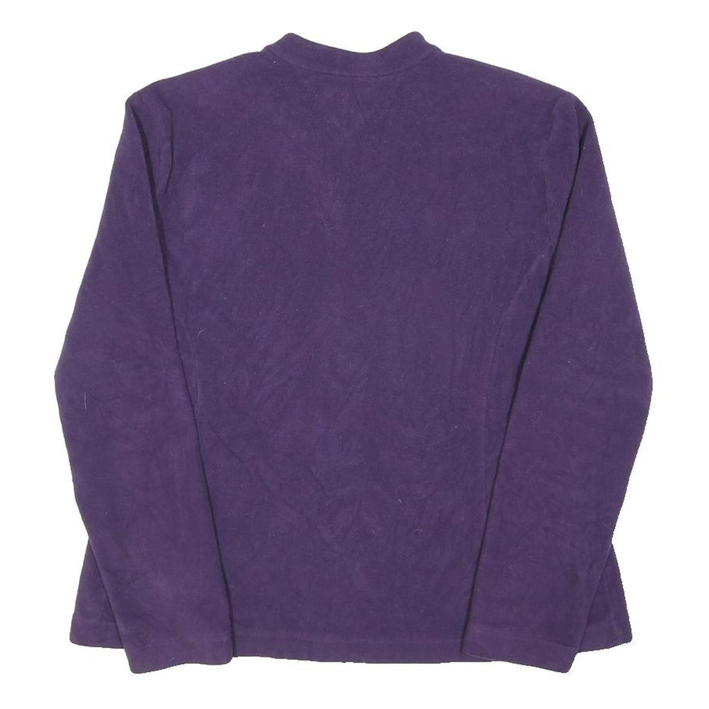TOMMY HILFIGER Womens Purple Jacket XL Polyester Blend Plain Zip Casual Warm
