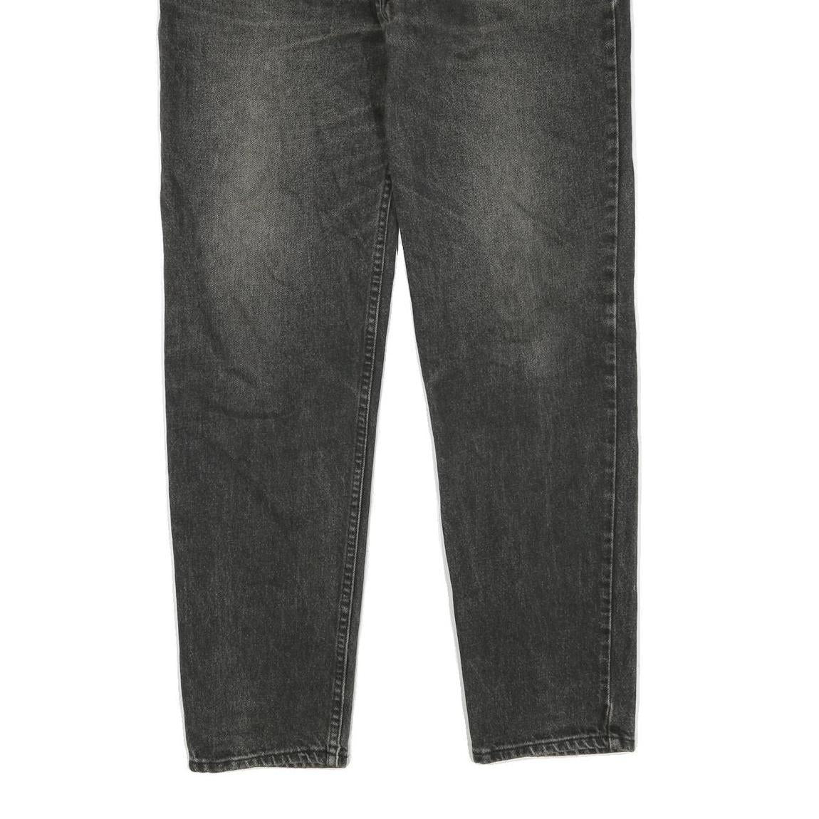 LEVI'S Mens Jeans Black Regular Straight Denim Medium W36 L32 Classic Zip