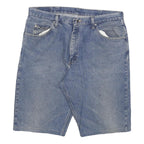 WRANGLER Mens Denim Blue Casual Shorts 2XL W36 Cotton Blend Relaxed Fit