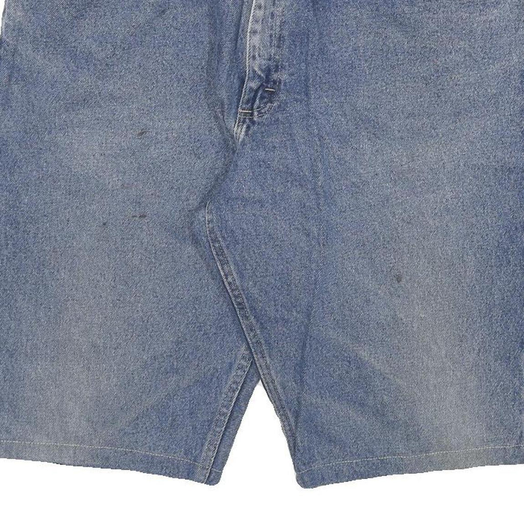 WRANGLER Mens Denim Blue Casual Shorts 2XL W36 Cotton Blend Relaxed Fit