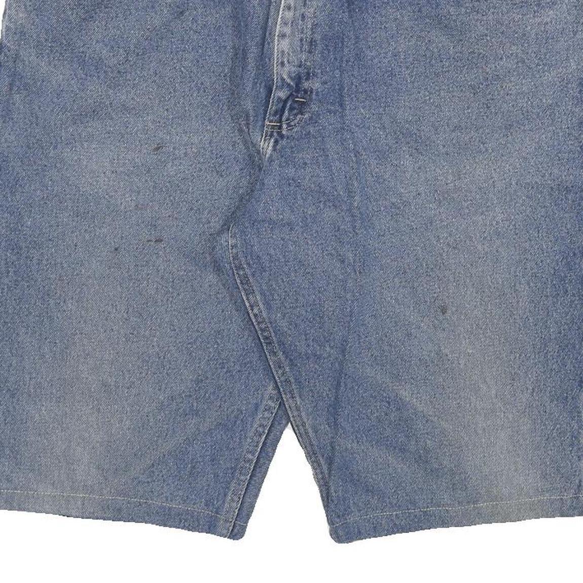 WRANGLER Mens Denim Blue Casual Shorts 2XL W36 Cotton Blend Relaxed Fit