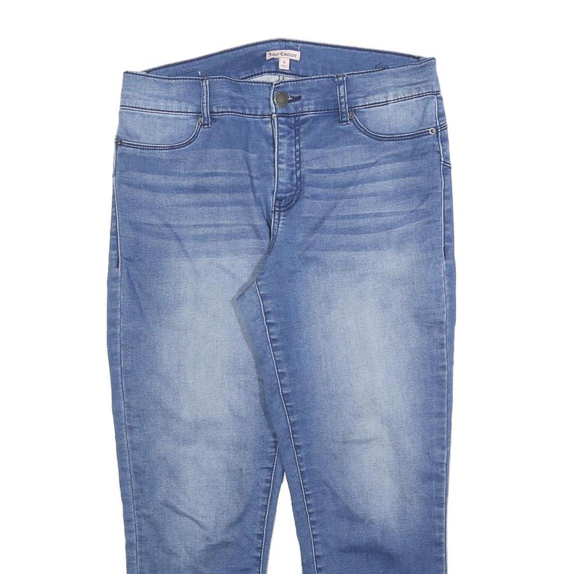 JUICY COUTURE Womens Jeans Blue Slim Skinny Denim Medium W30 L23 Zip Cotton