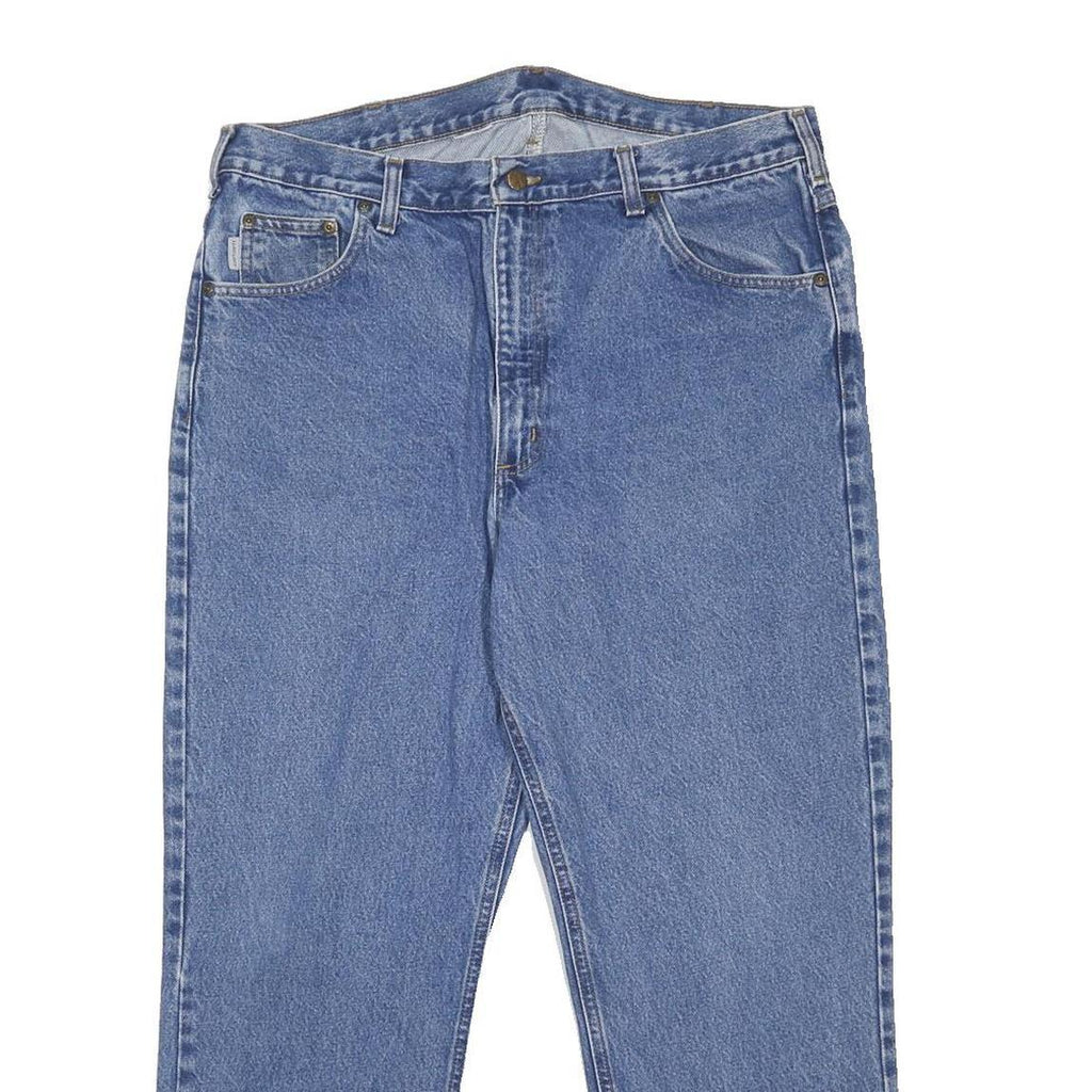 CARHARTT Mens Jeans Blue Regular Straight Denim Medium W36 L27 Classic Durable