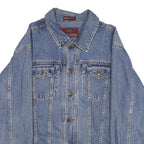 STONY RIVER Mens Blue Denim Cotton Button Jacket M Classic Casual