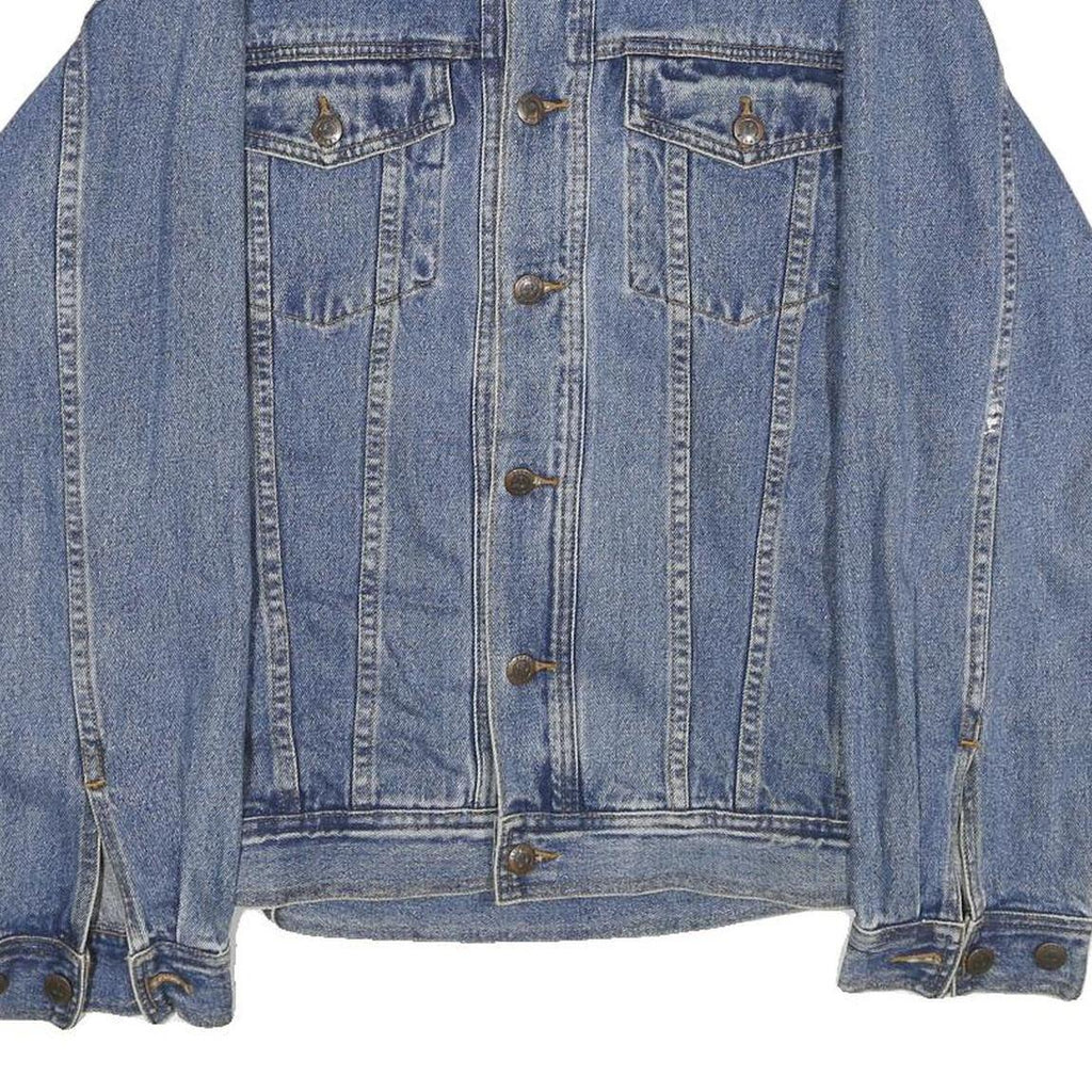 STONY RIVER Mens Blue Denim Cotton Button Jacket M Classic Casual