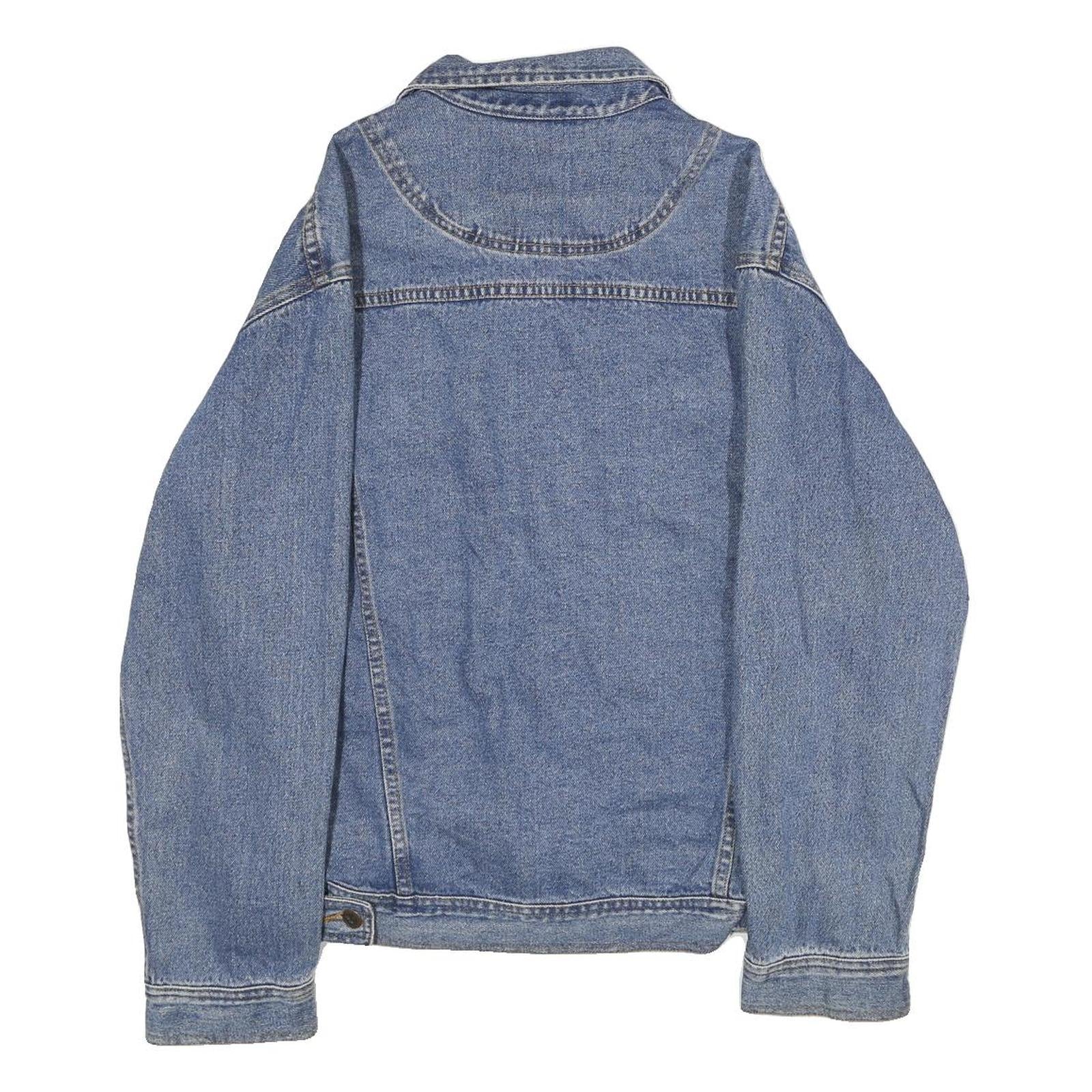 STONY RIVER Mens Blue Denim Cotton Button Jacket M Classic Casual