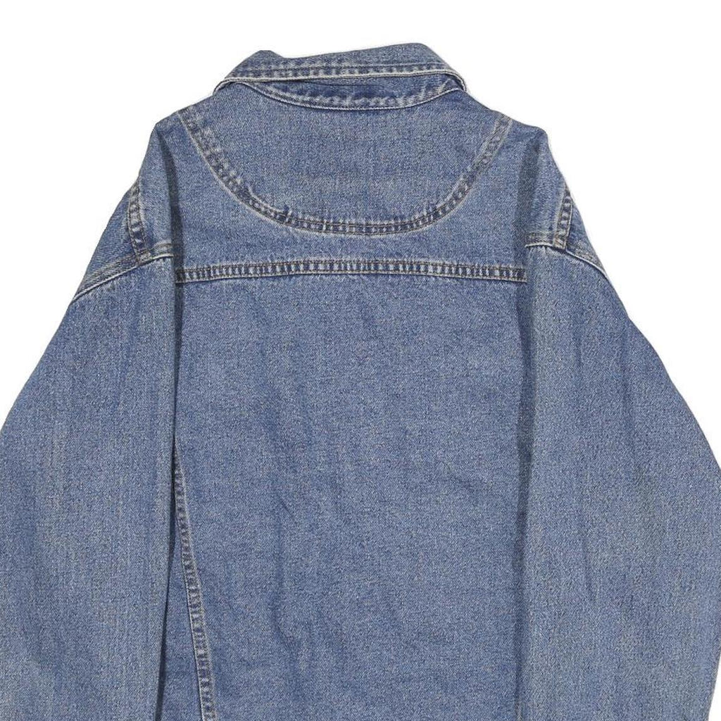 STONY RIVER Mens Blue Denim Cotton Button Jacket M Classic Casual