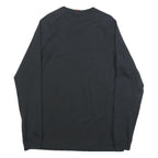 NIKE Womens Black Crew Neck L Cotton Sweatshirt Sports Casual Pullover