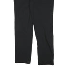 CALVIN KLEIN Womens Cotton Blend Black Slim Straight Trousers W32 L27 Zip
