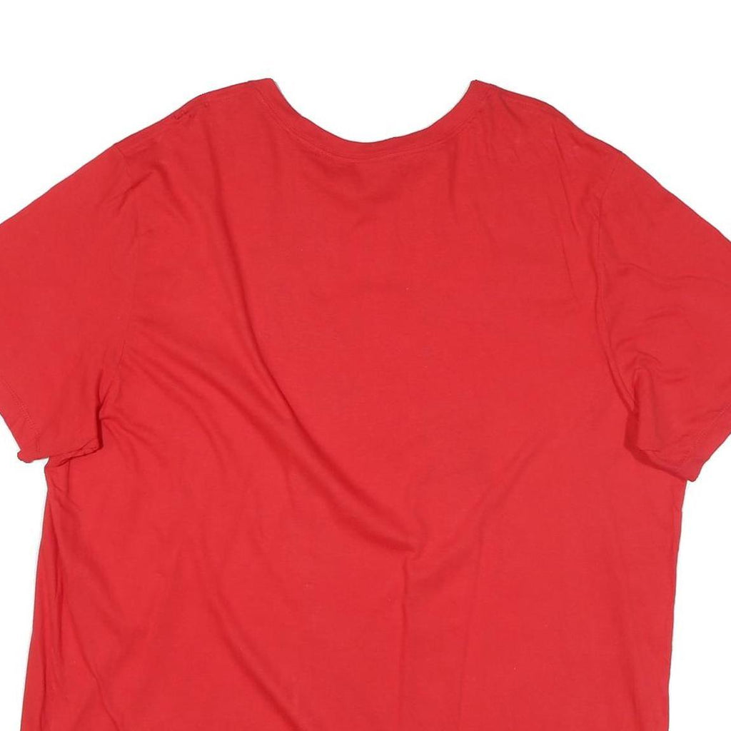 NIKE Mens Red Miami Marlins Graphic T-Shirt 2XL Short Sleeve Crew Neck Baseball