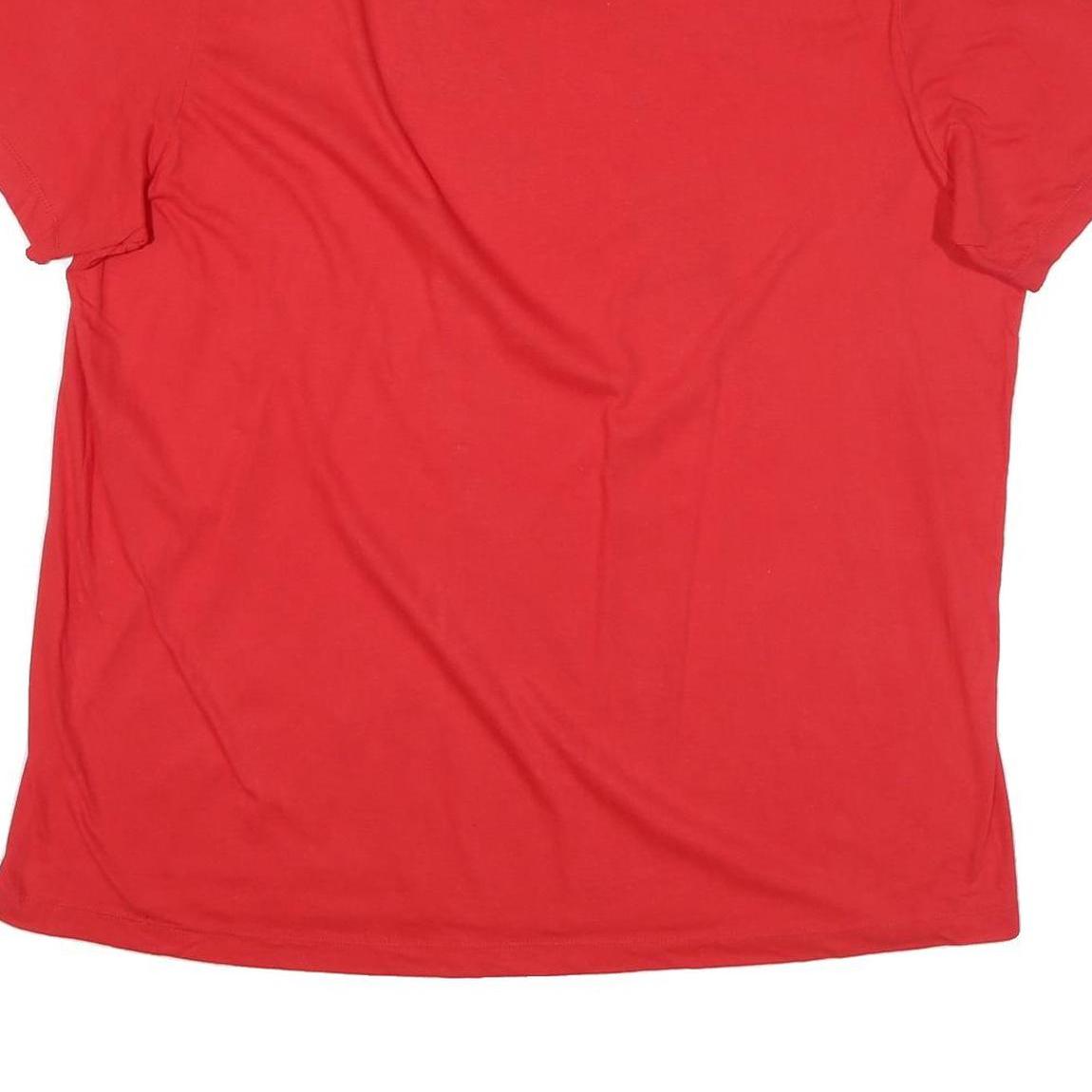 NIKE Mens Red Miami Marlins Graphic T-Shirt 2XL Short Sleeve Crew Neck Baseball