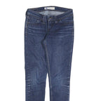 LEVI'S Womens Slim Blue Denim Jeans W28 L30 Stretch Zip Closure Casual