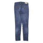 LEVI'S Womens Slim Blue Denim Jeans W28 L30 Stretch Zip Closure Casual