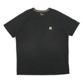 CARHARTT Mens Black Plain Cotton Blend Pullover Jumper 2XL Workwear Casual