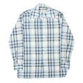 HOBBY DRESS Mens Blue & Grey Check Shirt M Lightweight Casual Cotton Blend