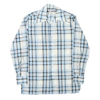 HOBBY DRESS Mens Blue & Grey Check Shirt M Lightweight Casual Cotton Blend