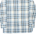 HOBBY DRESS Mens Blue & Grey Check Shirt M Lightweight Casual Cotton Blend