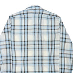 HOBBY DRESS Mens Blue & Grey Check Shirt M Lightweight Casual Cotton Blend