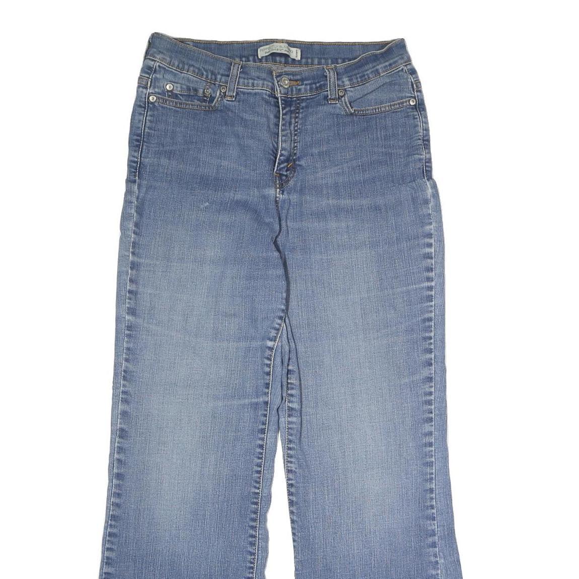 LEVI'S Womens Regular Blue Denim Medium Wash Jeans W28 L28 Classic Straight