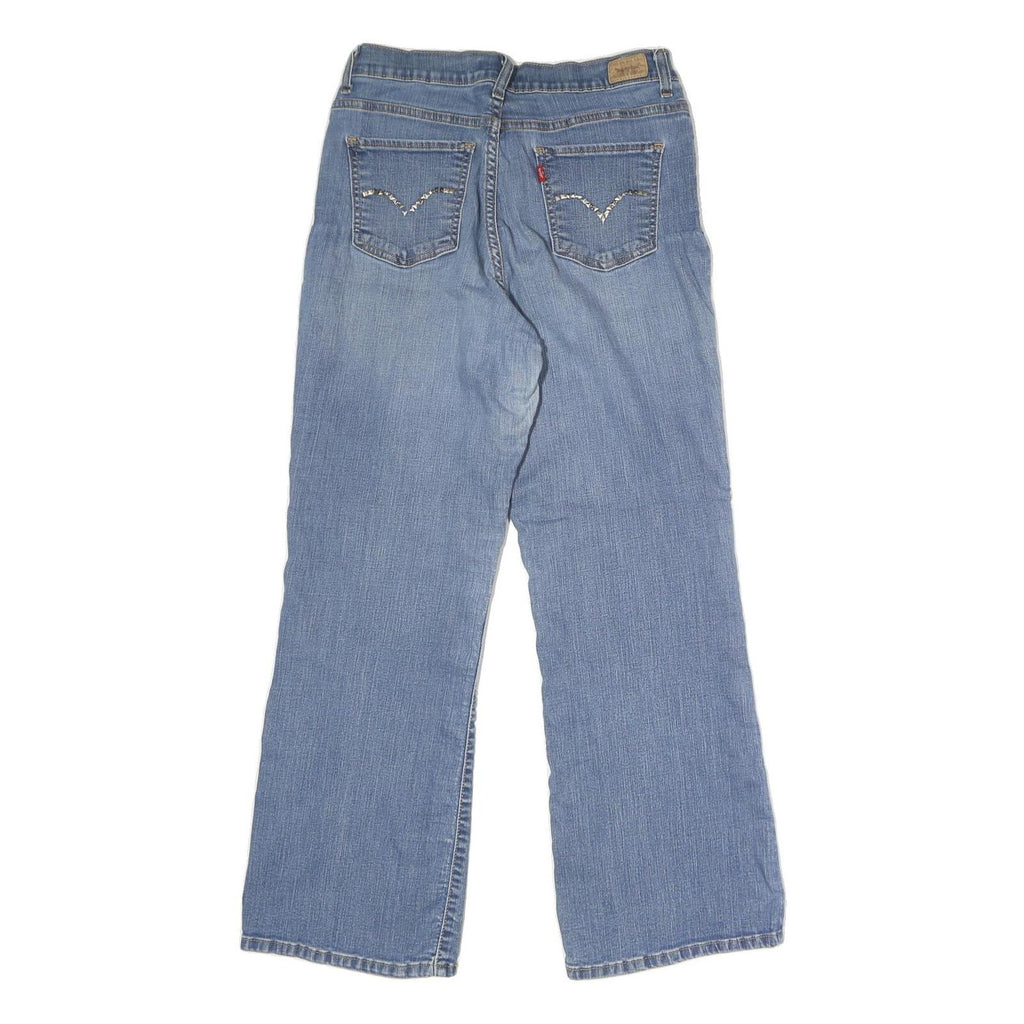 LEVI'S Womens Regular Blue Denim Medium Wash Jeans W28 L28 Classic Straight