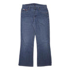 TOMMY HILFIGER Womens Relaxed Blue Denim Medium Wash W28 L26 Casual Comfort Zip