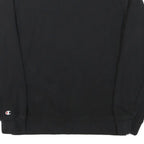 CHAMPION Mens Black Crew Neck S Sweatshirt Cotton Blend Logo Print