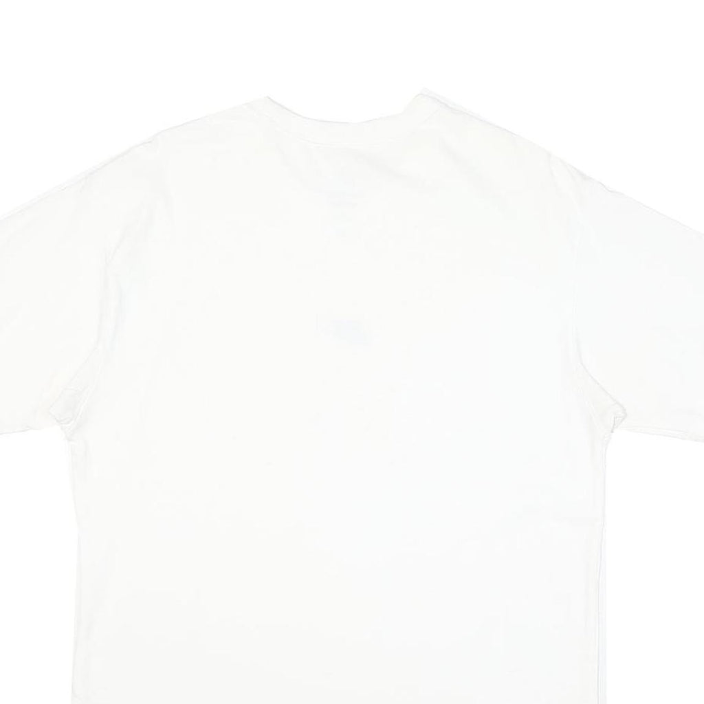 NIKE Mens White S Logo T-Shirt S Short Sleeve Crew Neck Classic Cotton Blend