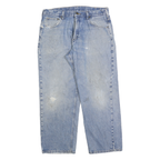CARHARTT Mens Jeans Blue Loose Straight Denim Medium W36 L30 Workwear Relaxed